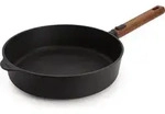 Woll &ndash; Eco Logic QXR Hochrandpfanne &Oslash; 28 cm mit abnehmbarem Holzstiel &ndash; -fre -