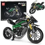 Baukasten Motorrad, Rennsportmodell, schwarz, 656 Teile. - Schwarz