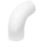 Raik Rauchrohrbogen / Ofenrohrbogen Emaille 120mm - 90&deg; Bogen glatt Wei&szlig;