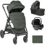 Kikkaboo Ava 3 In 1 Kinderwagen Mit Babywanne Gr&uuml;n Gr&uuml;n One Size - Gr&uuml;n