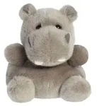 PALM PALS AURORA Palm Pals plush toy Hippo, 12 cm - Grau
