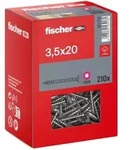 Spanplattenschraube 3,5 x 20 mm Senkkopf TX20 A2 fischer 210 St&uuml;ck