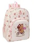 Capybara anpassbarer Rucksack 42cm - Wei&szlig;