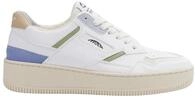 Damen Halbschuhe der Serie Origin, Modell BAS00103, in Beige, Gr&uuml;n und Wei&szlig;