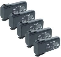 vhbw 5x Akku kompatibel mit Elca GENIO-P, GENIO-M, CONTROL-GEH-D, CONTROL-GEH-A,