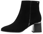 Tamaris Damen Leder Stiefel mit Rei&szlig;verschluss, runder Spitze und Blockabsatz -