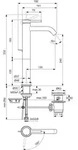 IDEAL STANDARD BD763XG WT-Armatur Ceraline Nuovo Ausld.135mm - Schwarz