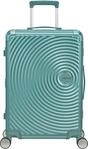 American Tourister Soundbox Alu Spinner 68 / 25 TSA Trolley Dusty Turquoise...