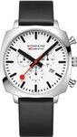 Mondaine Cushion MSL.41410.LBV.SET Herrenchronograph Mit Wechselband - Silber