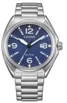 Citizen Herren Armbanduhr AW1571-76L Eco-Drive Solar Edelstahl - Blau