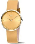 Boccia Damen Armbanduhr Trend 3309-15 Reintitan mit Lederband gelb - Gelb