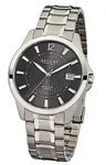 Regent Herrenuhr F-555 Quarz-Uhr mit Titan-Armband silber D3URF555 - Silber