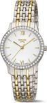 Boccia Damen Armbanduhr Trend 3376-02 Reintitan bicolor mit Glaskristall-L&uuml;nette