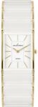 Jacques Lemans Damen Armbanduhr Dublin 1-2214D Edelstahl IP Gold Keramik wei&szlig;