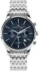 Jacques Lemans Armbanduhr Date London Dark Blue - Silber