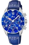Lotus Jungenuhr Analog Edelstahl Leder Blau 18654 Jungen Uhr - Blau