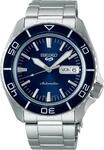 Seiko 5 Sports SRPK97K1 3-Hand Automatic Dark Blue Dial Watch - Silber
