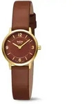 Boccia Damen Armbanduhr Trend 3371-02 Reintitan goldplattiert mit Lederband...