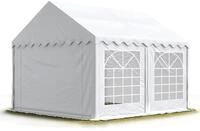 TOOLPORT Partyzelt Festzelt 3x4 m Garten-Pavillon PVC Plane 700 N in wei&szlig;