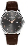 Jacques Lemans Armbanduhr Date London Dark Brown Silver - Braun