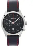 Dugena 4461054 Herren-Armbanduhr, Edelstahl-Geh&auml;use, Leder-Armband - Rot