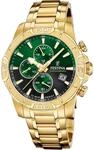 Festina Herren Armbanduhr Timeless Chronograph F20705/6 Edelstahl gelbgold IP -...