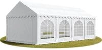 TOOLPORT Hochwertiges Zelt Partyzelt Festzelt 4x8 m PVC wei&szlig; wasserdicht