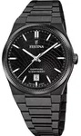 Festina Swiss Made Herren Uhr Nueva I-Size F20080/1 Edelstahl Armband - Schwarz