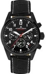 Jacques Lemans 42-2F Herrenuhr Chronograph Sport Schwarz - Schwarz