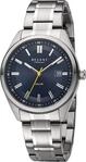 Regent Metall Herren Uhr Armbanduhr Quarz silber Metallarmband D2URF1541 - Silber
