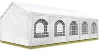 TOOLPORT Hochwertiges Partyzelt 4x10 m Pavillon Zelt PE Plane 450 N Gartenzelt