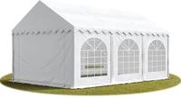 TOOLPORT Hochwertiges Zelt Partyzelt Festzelt 4x6 m PVC wei&szlig; wasserdicht