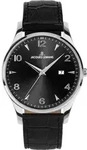 Jacques Lemans Armbanduhr Date London Black Silver - Schwarz
