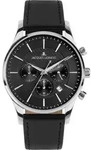 Jacques Lemans Armbanduhr Date London 1-2228 Black Silver - Silber
