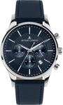 Jacques Lemans Armbanduhr Date London Classic Blue Silver Dial I - Blau