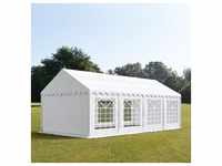 Party-Zelt Festzelt 3x8 m Garten-Pavillon -Zelt ca. 500g/m2 PVC Plane in weiß