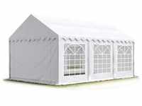 Party-Zelt Festzelt 3x6 m Garten-Pavillon -Zelt ca. 500g/m2 PVC Plane in weiß