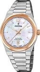 Festina Armbanduhr Riv&eacute; Swiss Made Silver & Rose-gold - Wei&szlig;