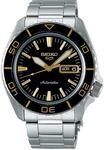 Seiko 5 Sports Automatik Schwarz Gold Edelstahl SRPK99K1 - Silber