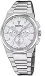 Festina Riv&eacute; Chrono Swiss Made F20059/1 Herrenuhr Riv&eacute; Chrono Swiss Made - Silber