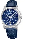 Festina Chronographen Riv&eacute; Swiss Made Blue - Blau