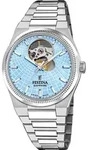 Festina Armbanduhr Automatic Riv&eacute; Swiss Made Blue - Blau