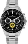 Jacques Lemans Armbanduhr Chronograph Edelstahl silbern analog BVB-06