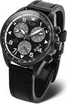 Vostok Europe 6S30-325C744 Herrenuhr Chronograph Space Race Schwarz