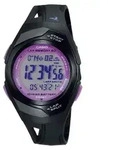 Casio Collection STR-300-1C, Wasserfest - Schwarz/Violett