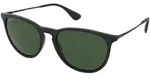 Ray-Ban ERIKA CLASSIC, Erwachsener, Uni, Pilot, Schwarz, Polarisierte Linse, Nylon -