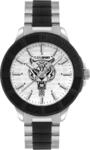 Plein Sport Herren Uhr CITY RUSH PSAEA0624 Edelstahl Zwei‑Ton 45 mm