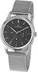 Jacques Lemans Herrenuhr Manchester 1-2061F Edelstahl, Multifunktion - Grau