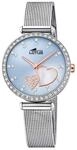 Lotus L18616_2 Damen-Armbanduhr, Edelstahl-Geh&auml;use, Metall-Armband - Blau