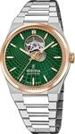 Festina Armbanduhr Automatic Riv&eacute; Swiss Made Green - Rose-gold